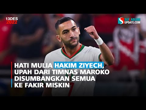 Hati Mulia Hakim Ziyech, Upah dari Timnas Maroko Disumbangkan Semua ke Fakir Miskin