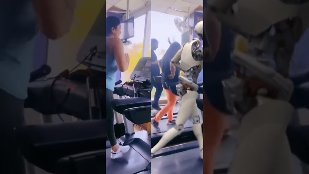 #robot treadmill #AI #wonderdynamics studio #AI generated video