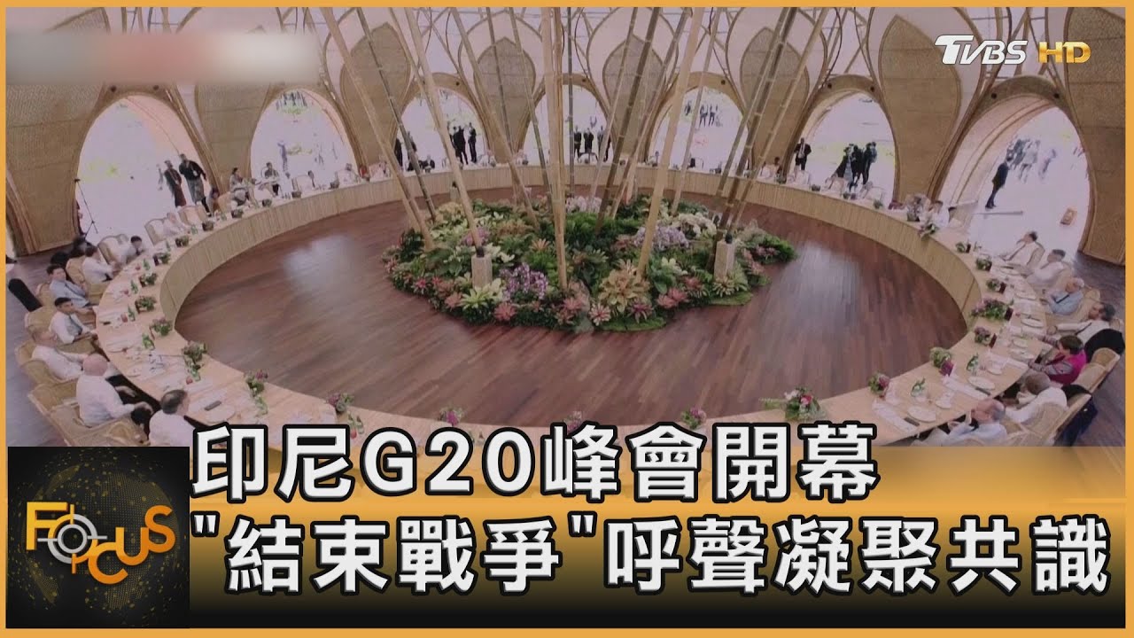印尼G20峰會開幕「結束戰爭」呼聲凝聚共識