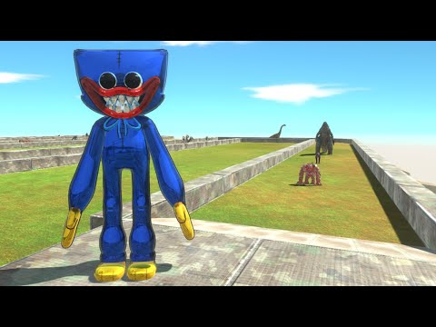 Poppy Playtime Huggy Wuggy Death Run Tour - Animal Revolt Battle Simulator