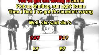 One after 909 Beatles mizo vocals  lyrics chords