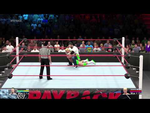 WWE2K15 My Career Mode (PS4/60fps) pt25 - Barron Blade Beatdown (1st PPV Match)