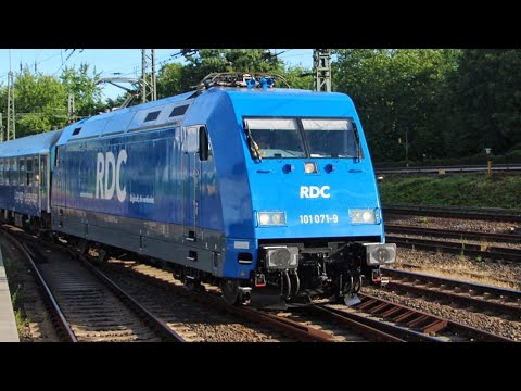 Führerstandsmitfahrt Streckenkunde Hamburg Padborg mit Abstellung  bei Nacht SJ Euronight RDC Br 101