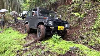 スズキ ジムニー JA11 泥香る林道走行(SUZUKI JIMNY SAMURAI JA11)