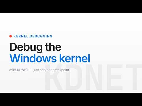 Debug a Windows driver