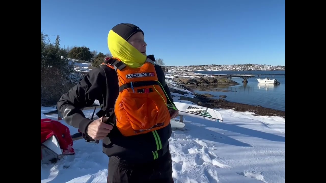Beautiful winter paddling in Onsala