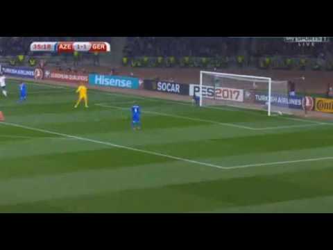 Thomas Müller Goal   Azerbaijan vs Germany 1 - 2  26/03/2017