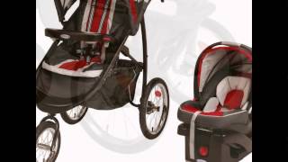 Graco FastAction Fold Jogger Click Connect Travel System, Chili Red