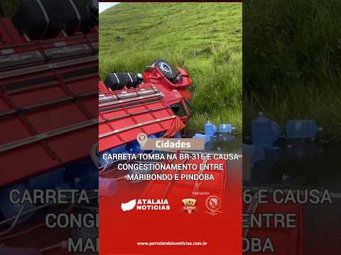 Caminhão de Água Mineral Timba entre Maribondo e Pindoba