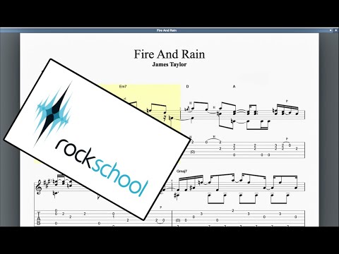 Fire And Rain (2019 syllabus) Rockschool Grade 5 Acoustic Guitar
