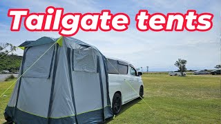 Tailgate tent, how to put up.