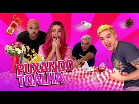PUXANDO A TOALHA SEM DEIXAR NADA CAIR!