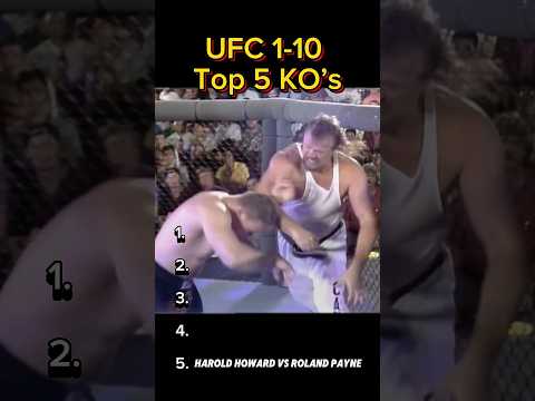 Top 5 Knockouts: UFC 1-10 #mma #ufc #fyp #shorts #subscribe