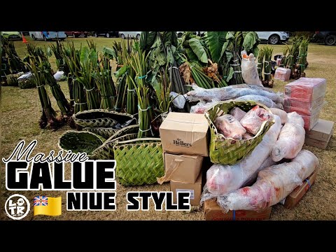 Haircutting & Earpiercing Food Distribution In A Niue Cultural Traditional Function!