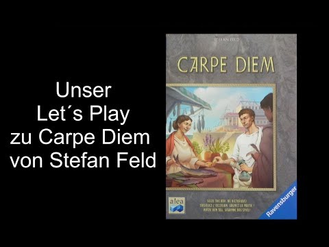 Carpe Diem by Stefan Feld - Let's Play - The board game tester, autumn release 2018
