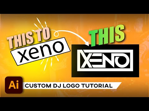 Create Custom DJ logo | Text Logo | Adobe Illustrator | 2021