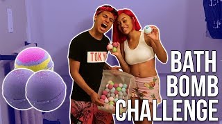 BATH BOMB CHALLENGE!! ** Tub Explodes**