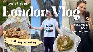 What I Eat in a Day Running a Half Marathon in London 🏃‍♀️🇬🇧