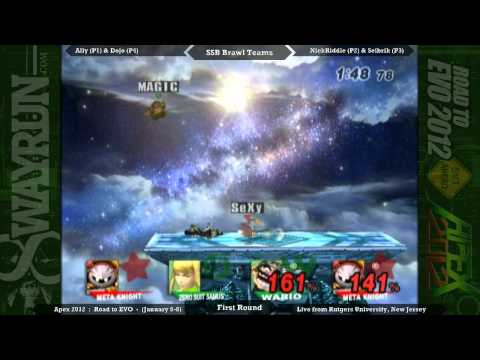 Apex 2012 - Brawl Teams: Ally & Dojo vs. NickRiddle & Seibrik WB1
