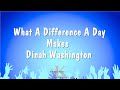 What A Difference A Day Makes - Dinah Washington (Karaoke Version)