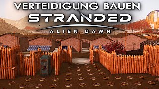 Verteidigung bauen Stranded: Alien Dawn Deutsch German Gameplay