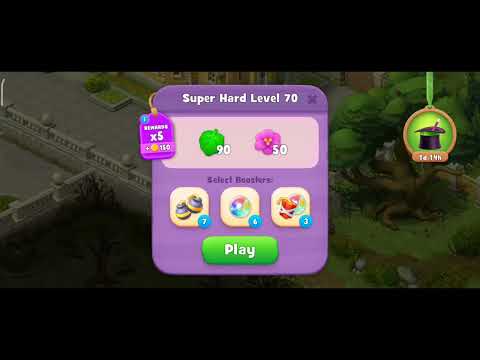 Gardenscapes Level 70 Walkthrough "No Boosters Used"