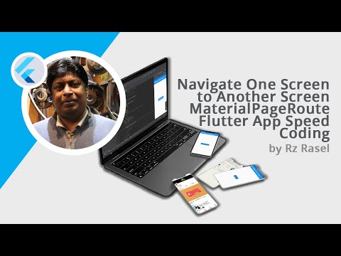 Navigate One Screen To Another Screen | MaterialPageRoute | Flutter App Speed Coding by Rz Rasel