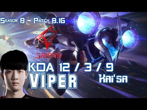 GRF Viper KAI'SA vs JHIN ADC - Patch 8.16 KR Ranked