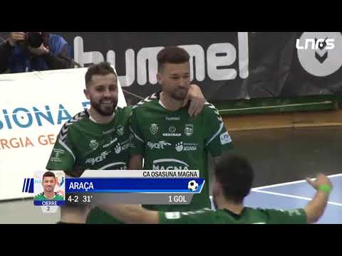 Gol Araça (4-2) Osasuna Magna - Jimbee Cartagena. J19, 1Div. LNFS