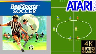 Realsports Soccer Atari 5200 4k gameplay