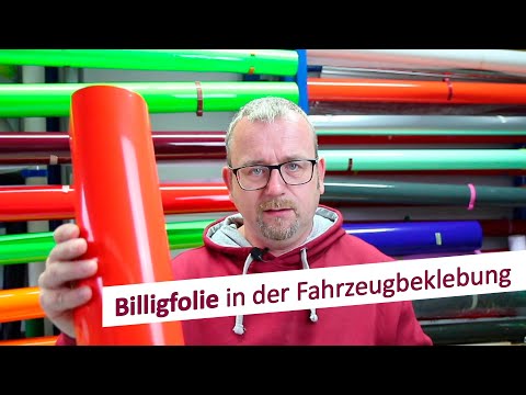 Billigfolie vs. Qualitätsfolie [Werbeproduktur Simons]