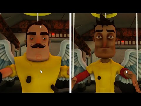 ROBLOX PIGGY 2 ANGEL NEIGHBOR VS ANGEL PLAYER MARI JUMPSCARE