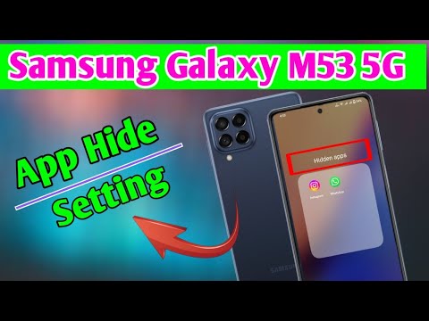 Samsung galaxy m53 5g me app hide kaise kare/App hide setting samsang galaxy M53 5g mobile