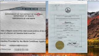 How to Apostille a Washington DC Birth Certificate signed by the State Registrar