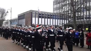 preview picture of video 'HMS Sultan Freedom of Gosport 22nd March 2013'