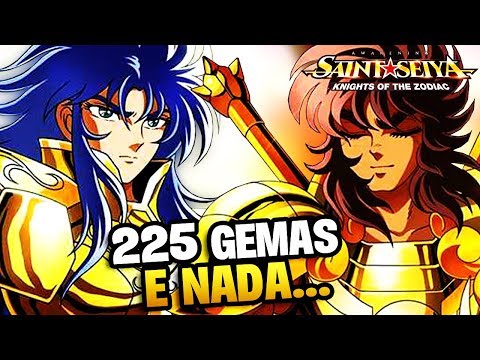 DIMINUÍRAM O DROP? 225 GEMAS E NEM SINAL DE RANK "S" | Saint Seiya Awakening