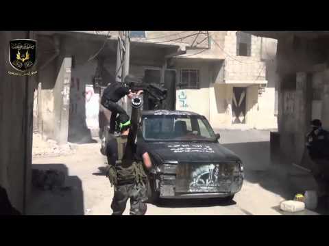 اشتباكات بين الجيش الحر وتنظيم داعش في الحجر الأسود