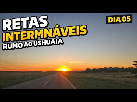 Dia 5 – 700km de estrada até Bahía Blanca , Pôr do sol surreal + vida na estrada rumo ao Ushuaia!