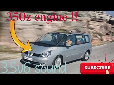 Renault espace iv 3.5 v6 nissan 350z engine sound dzwiek silnika
