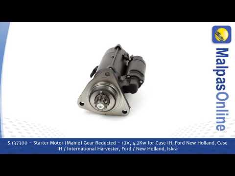 S.137300 - Starter Motor (Mahle) Gear Reducted - 12V, 4.2Kw  for Case IH, Ford New Holl...and more.
