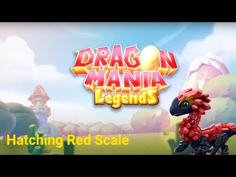 Hatching Red Scale Dragon.Bottomless Dungeon.Dragon Mania Legends