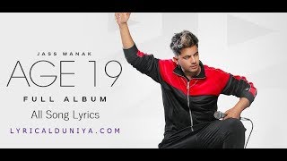 AGE 19 : JASS MANAK (Full Album) Divine | Bohemia | GK.DIGITAL | Geet MP3