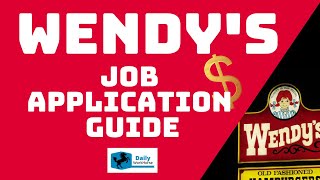 Wendy's Job Application Guide