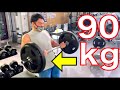 アームカール90kg!?限界を超えた筋トレで二頭筋をいじめてきました