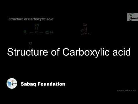 Structure of carboxylic acid