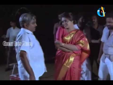 Chiranjeevi Birth day scene 1980's   Chiranjeevi,silk smitha   Paripoyina khaideelu movie