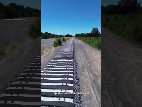 Obras da FERROVIA OESTE-LESTE em São Félix do Coribe, Bahia.