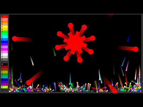 Chaotic Box Survival | Survival Marble Race In Algodoo