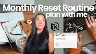 How I Plan My Month So I Don't Feel Overwhelmed | Plan With Me September + Free Notion Template