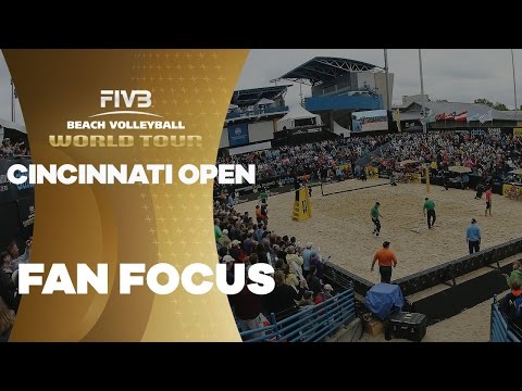 Volleyball fans cheer even with rain at Cincinnati Open
